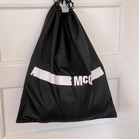 MCQ ALEXANDER MCQUEEN Puffy Floral Print Tote Bag with Mini Pouch Bag - New - Picture 7 of 13